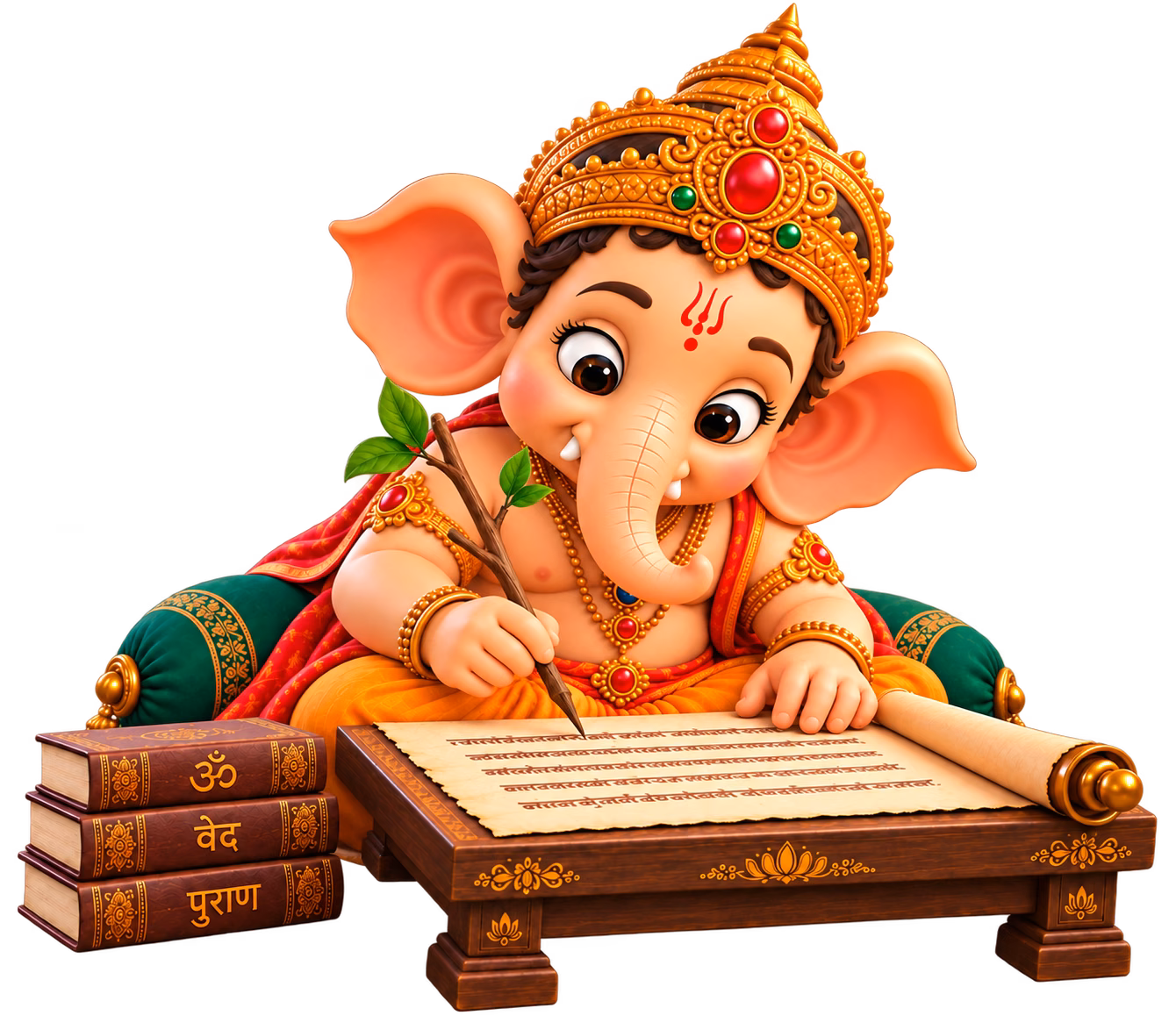 Ganesha Writing with Twig